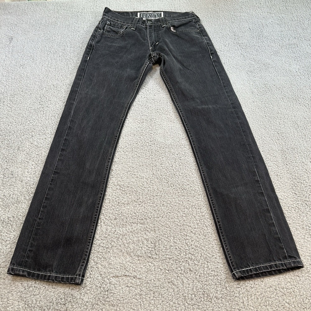 Levis 511 Jeans Men 30x30  Black  The Originals Jean Skinny  Taper Bat Wing